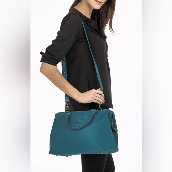 Lipault Lady Plume carry-on Medium Bowling Bag - Aqua - Picture 1 of 8